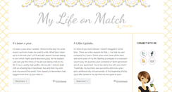 Desktop Screenshot of mylifeonmatchandmore.com